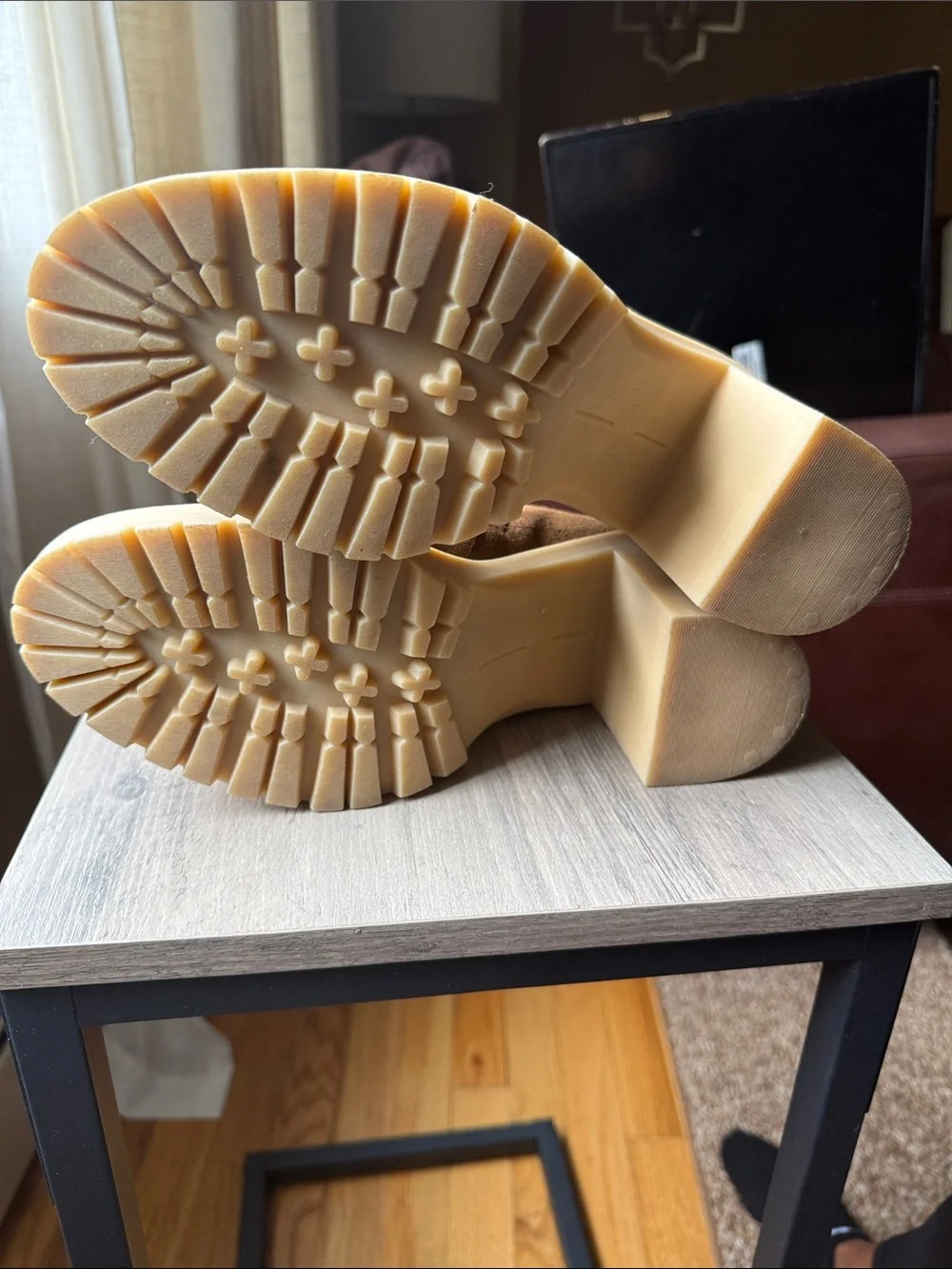 Dolce Vita Tan Suede Platform Chelsea Booties